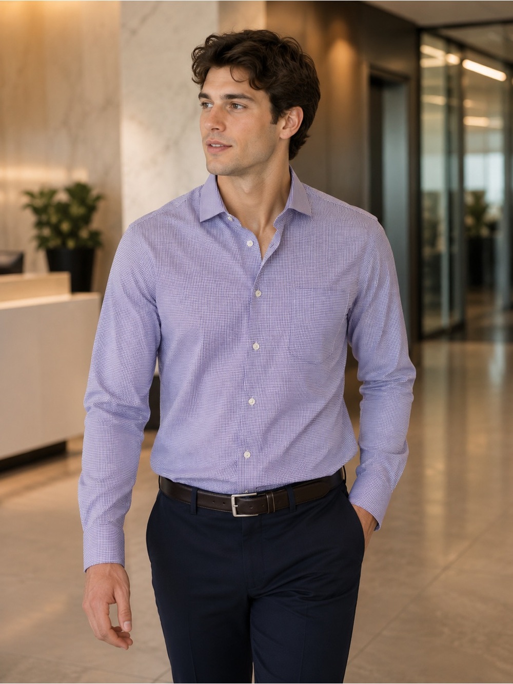 Tommy Bahama purple Button-Down Dress Shirt